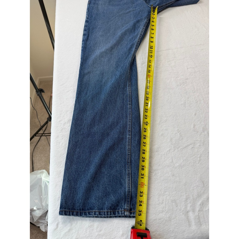 Pintlar Jeans Mens 38x36 Blue Good Straight Leg 100% Cotton Rugged Denim - Picture 10 of 12